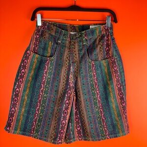 Vintage Arizona Jean company made in the USA high waisted denim jorts shorts